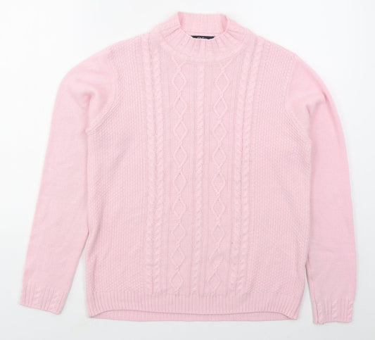 Womens UK Size 14 Isle Pink Pullover Jumper