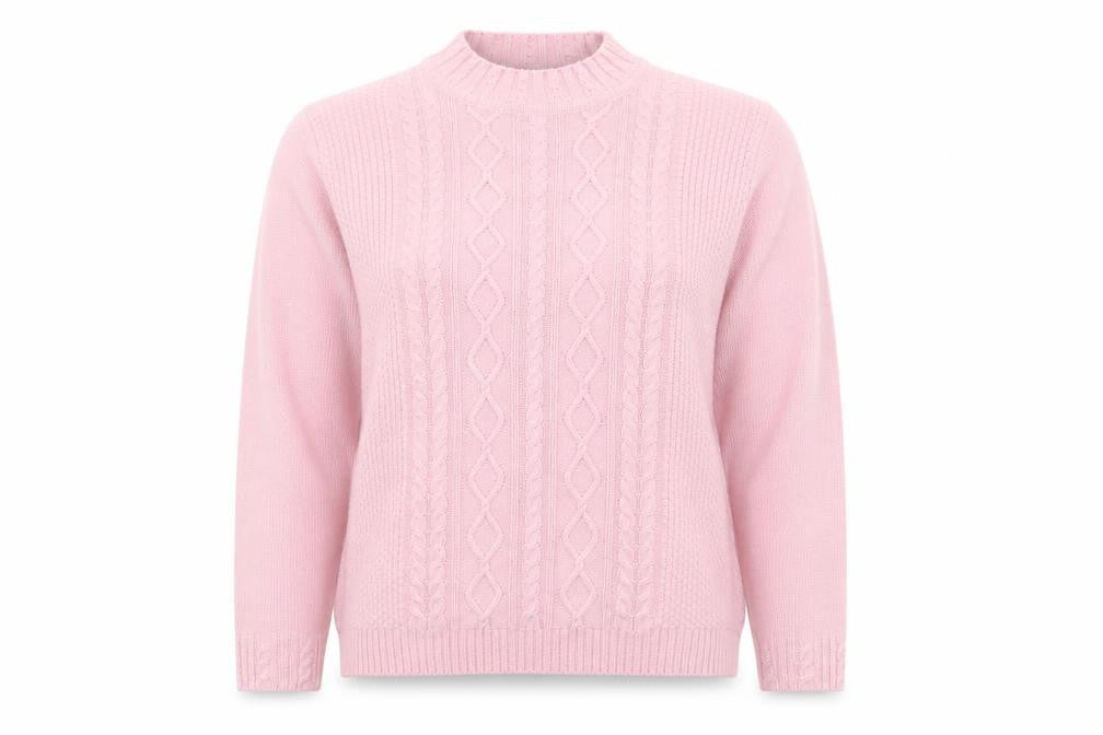 Womens UK Size 14 Isle Pink Pullover Jumper