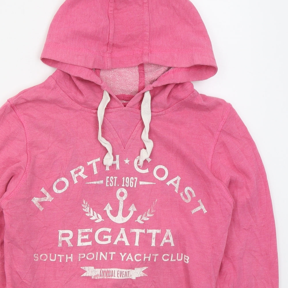Atmosphere Womens Pink  Cotton Pullover Hoodie Size 10  Pullover - North Coast