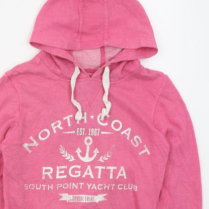 Atmosphere Womens Pink  Cotton Pullover Hoodie Size 10  Pullover - North Coast