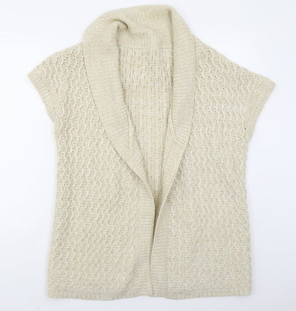 Womens UK Size 14 Evie Beige Cardigan Jumper