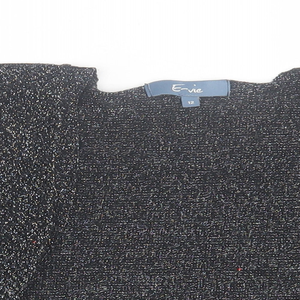 Womens UK Size 12 evie Black Cardigan Jumper