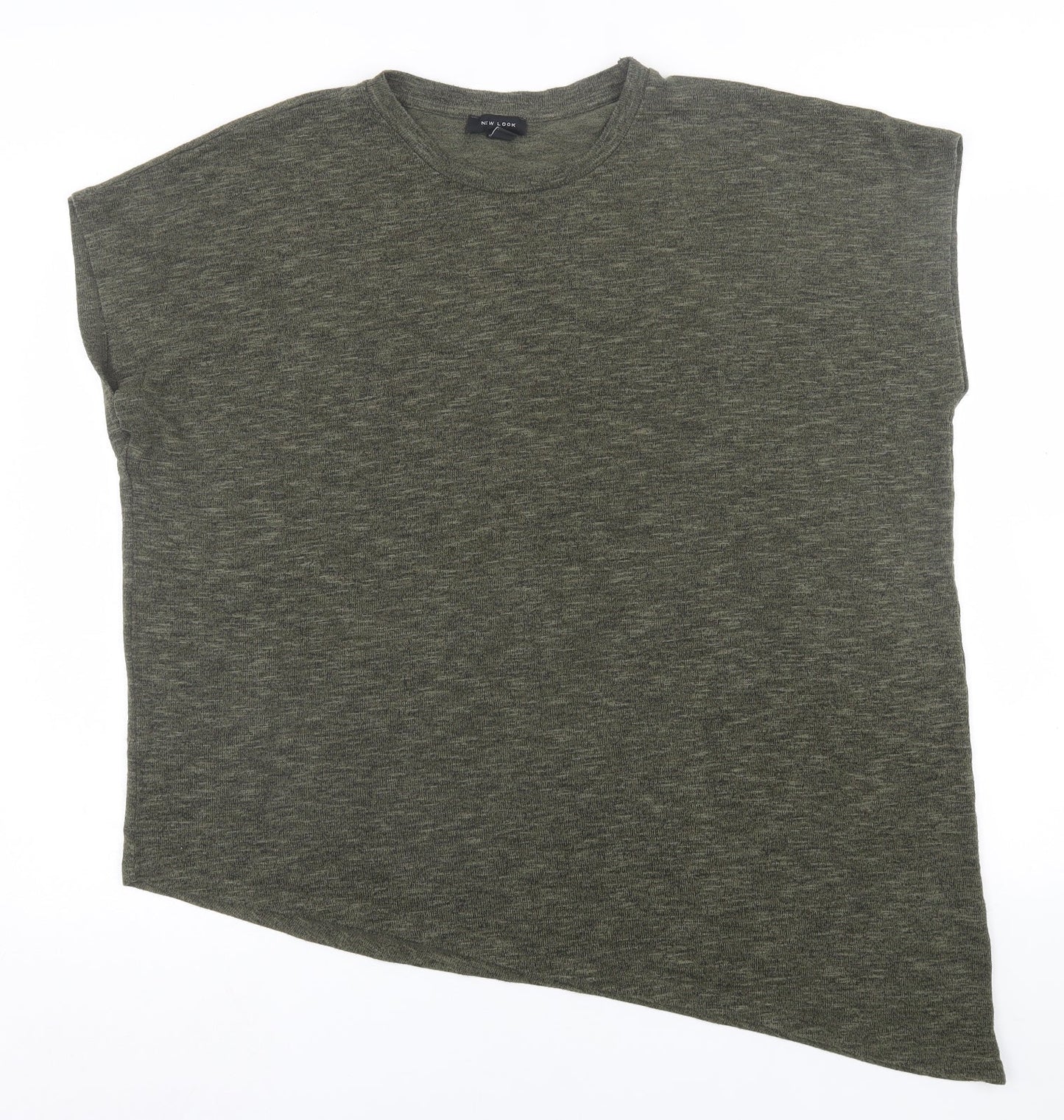 Womens UK Size L New Look Green Basic T-Shirt