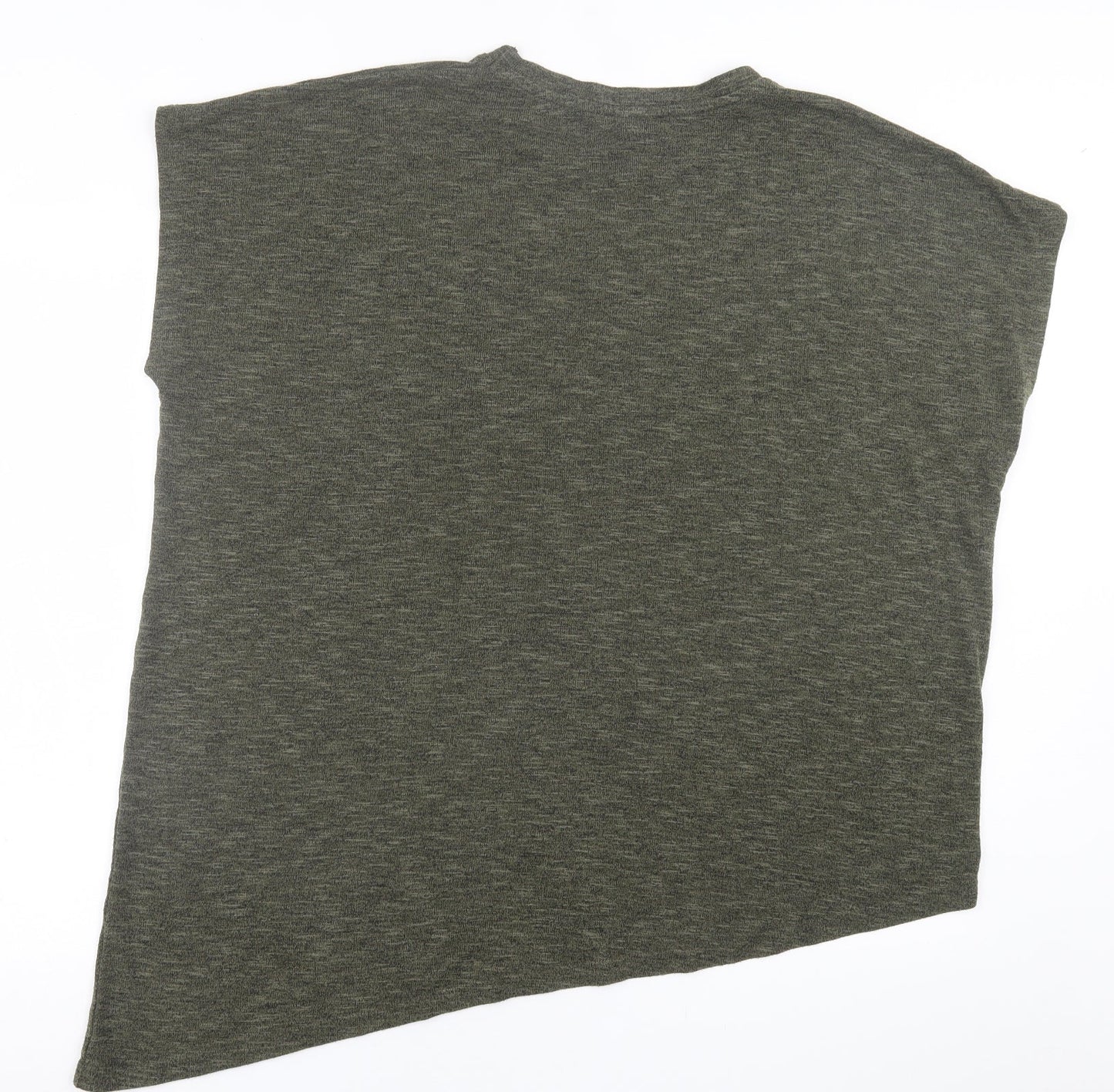 Womens UK Size L New Look Green Basic T-Shirt