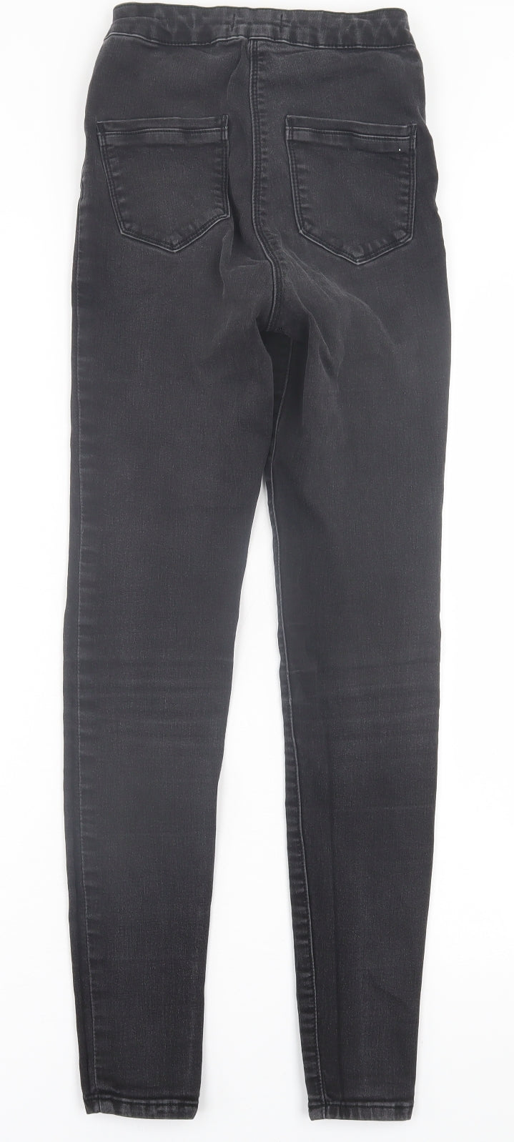 Matalan Womens Black  Cotton Skinny Jeans Size 8 L28 in Regular Button