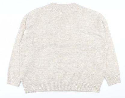Womens UK Size L Urban bliss Beige Pullover Jumper