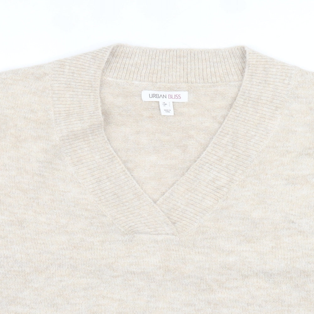 Womens UK Size L Urban bliss Beige Pullover Jumper