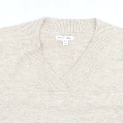 Womens UK Size L Urban bliss Beige Pullover Jumper