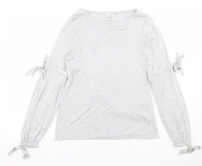 Womens UK Size 8 River Island Grey Pullover Jumper