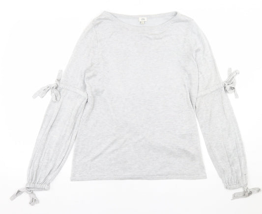 Womens UK Size 8 River Island Grey Pullover Jumper