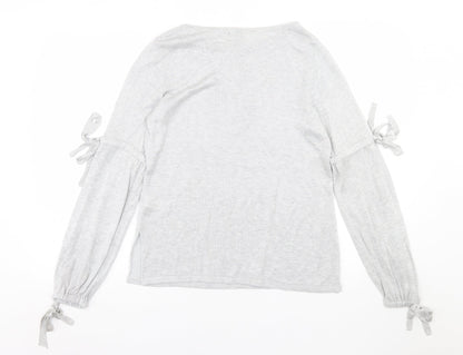 Womens UK Size 8 River Island Grey Pullover Jumper