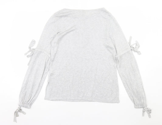 Womens UK Size 8 River Island Grey Pullover Jumper