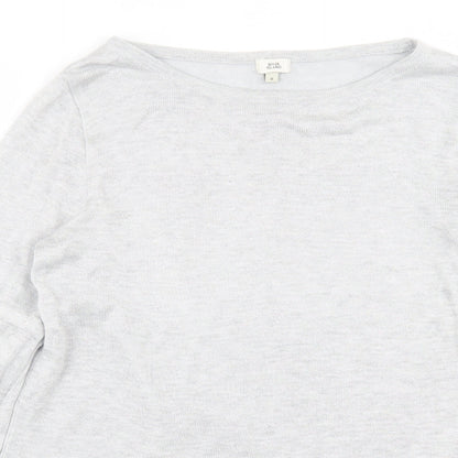 Womens UK Size 8 River Island Grey Pullover Jumper