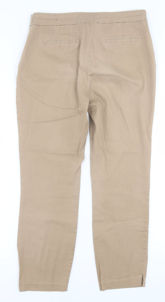 Womens UK Size 12 Atmosphere Regular Fit  Beige Trousers