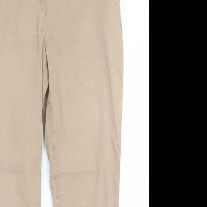 Womens UK Size 12 Atmosphere Regular Fit  Beige Trousers