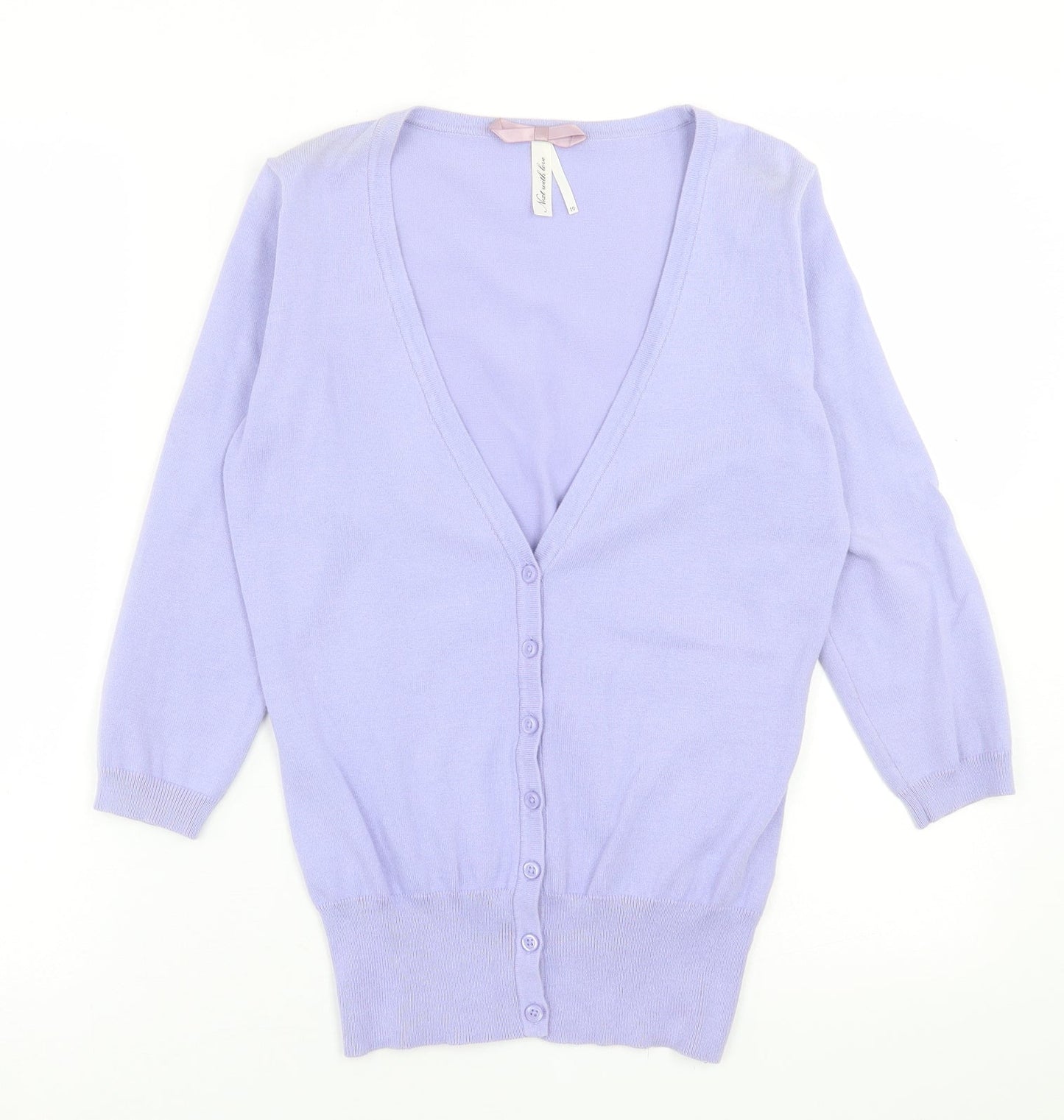 Womens UK Size 10 NEXT Purple Cardigan Jumper