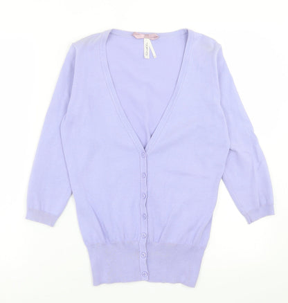 Womens UK Size 10 NEXT Purple Cardigan Jumper