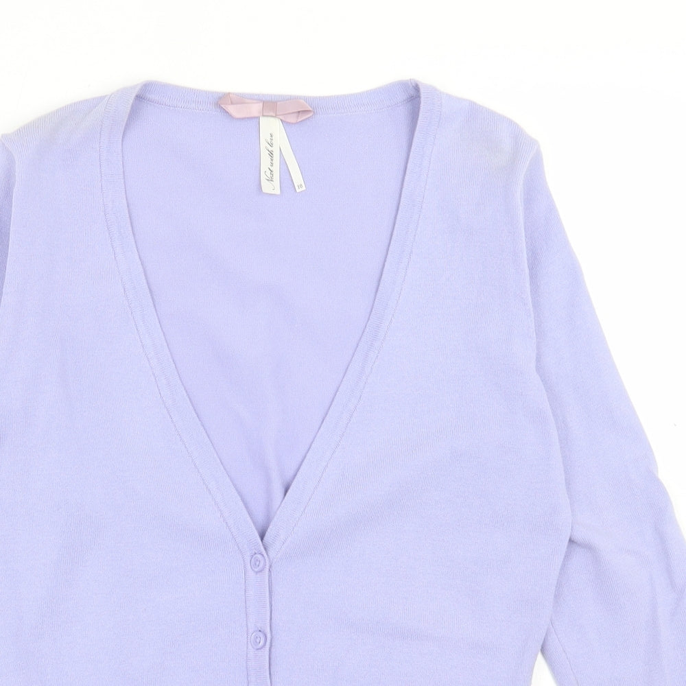 Womens UK Size 10 NEXT Purple Cardigan Jumper