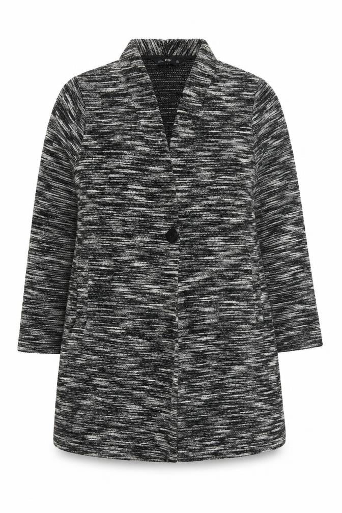 F&F Womens Grey   Overcoat Coat Size M  Button