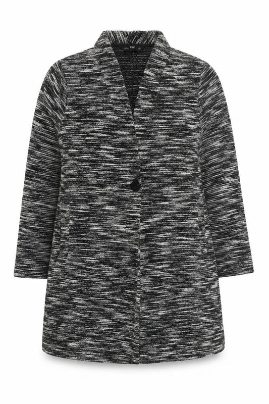 F&F Womens Grey   Overcoat Coat Size M  Button