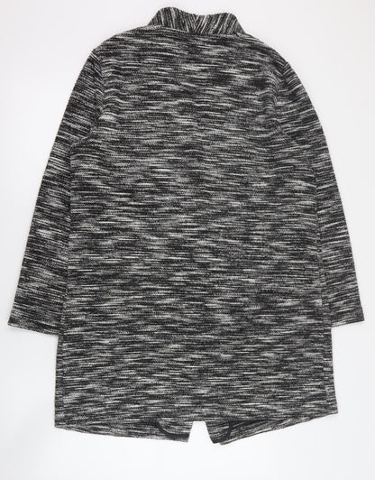 F&F Womens Grey   Overcoat Coat Size M  Button