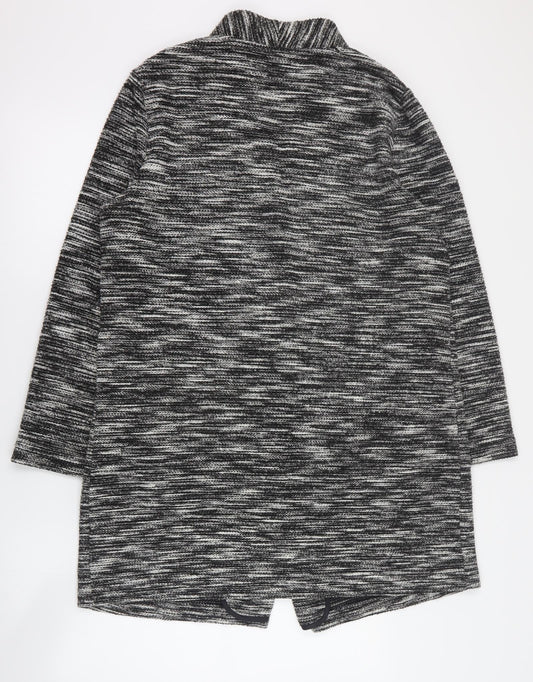 F&F Womens Grey   Overcoat Coat Size M  Button