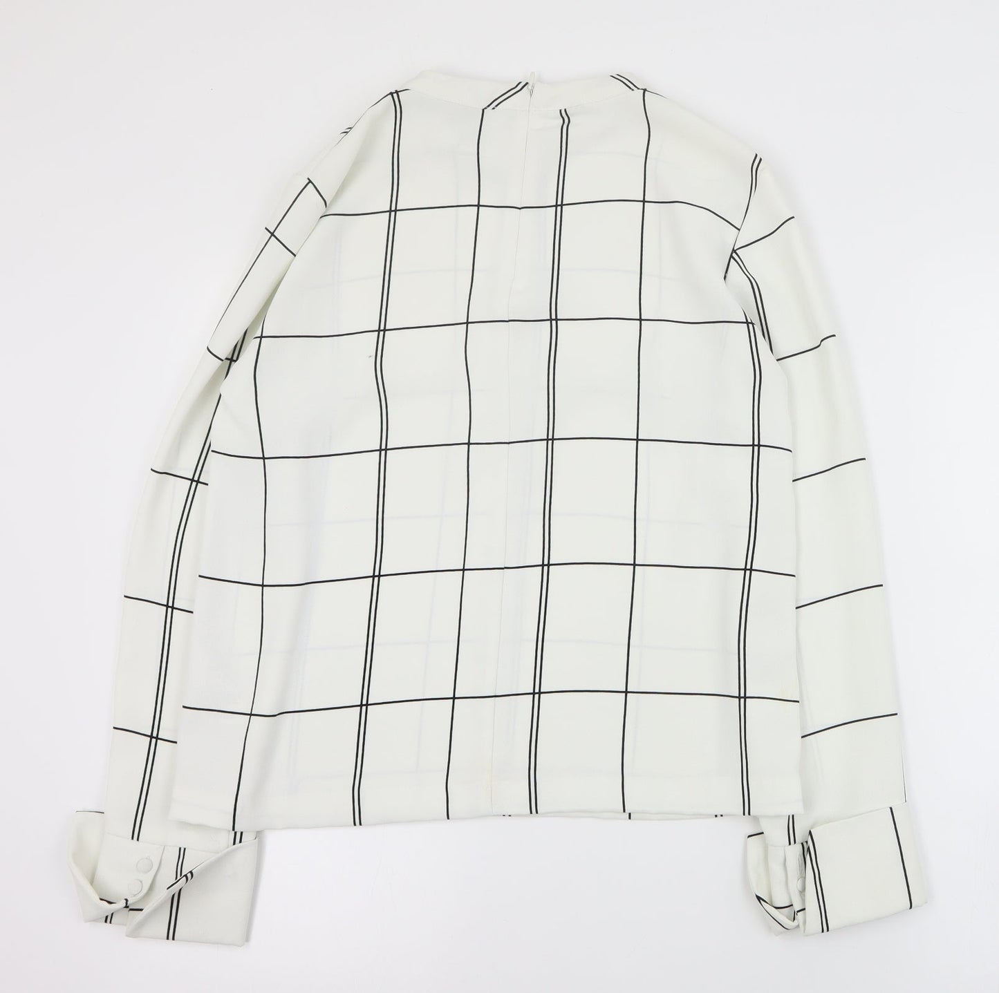 Womens UK Size 8 H&M Ivory Basic Blouse