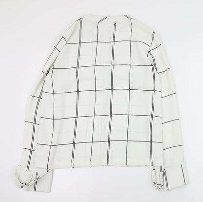 Womens UK Size 8 H&M Ivory Basic Blouse