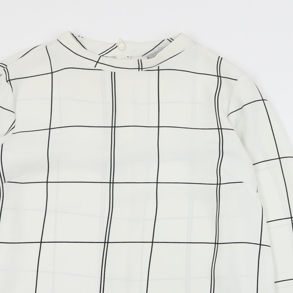 Womens UK Size 8 H&M Ivory Basic Blouse