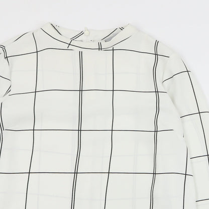 Womens UK Size 8 H&M Ivory Basic Blouse