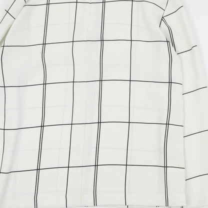 Womens UK Size 8 H&M Ivory Basic Blouse
