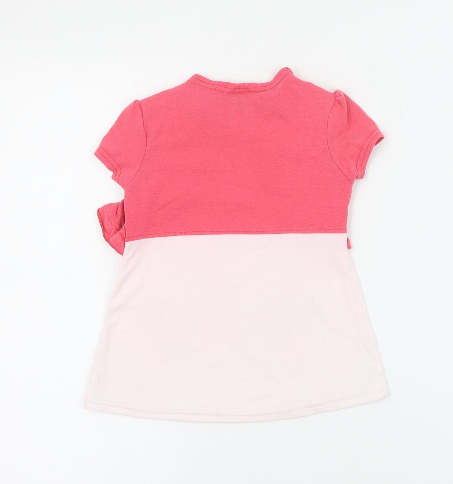 2B Real Girls Pink  Cotton Pullover T-Shirt Size 2 Years Round Neck Pullover