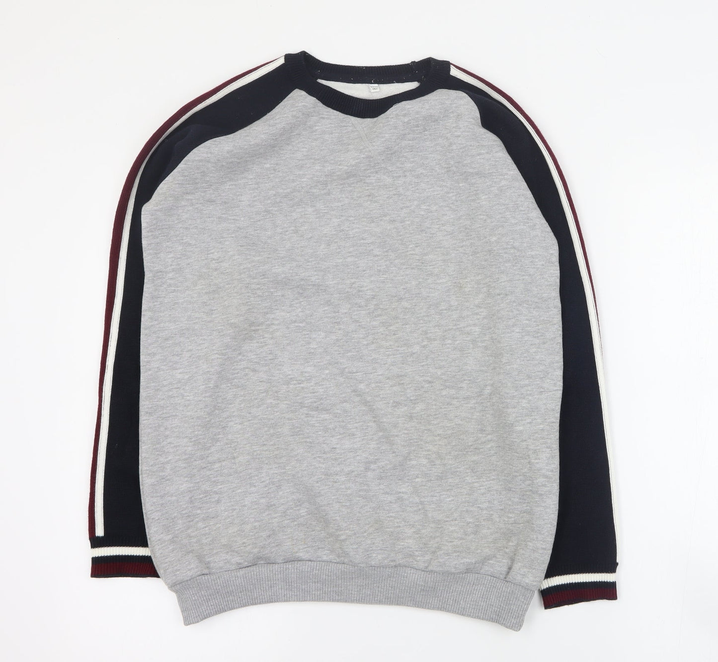 Marks and Spencer Girls Grey  Cotton Pullover Sweatshirt Size 13-14 Years  Pullover