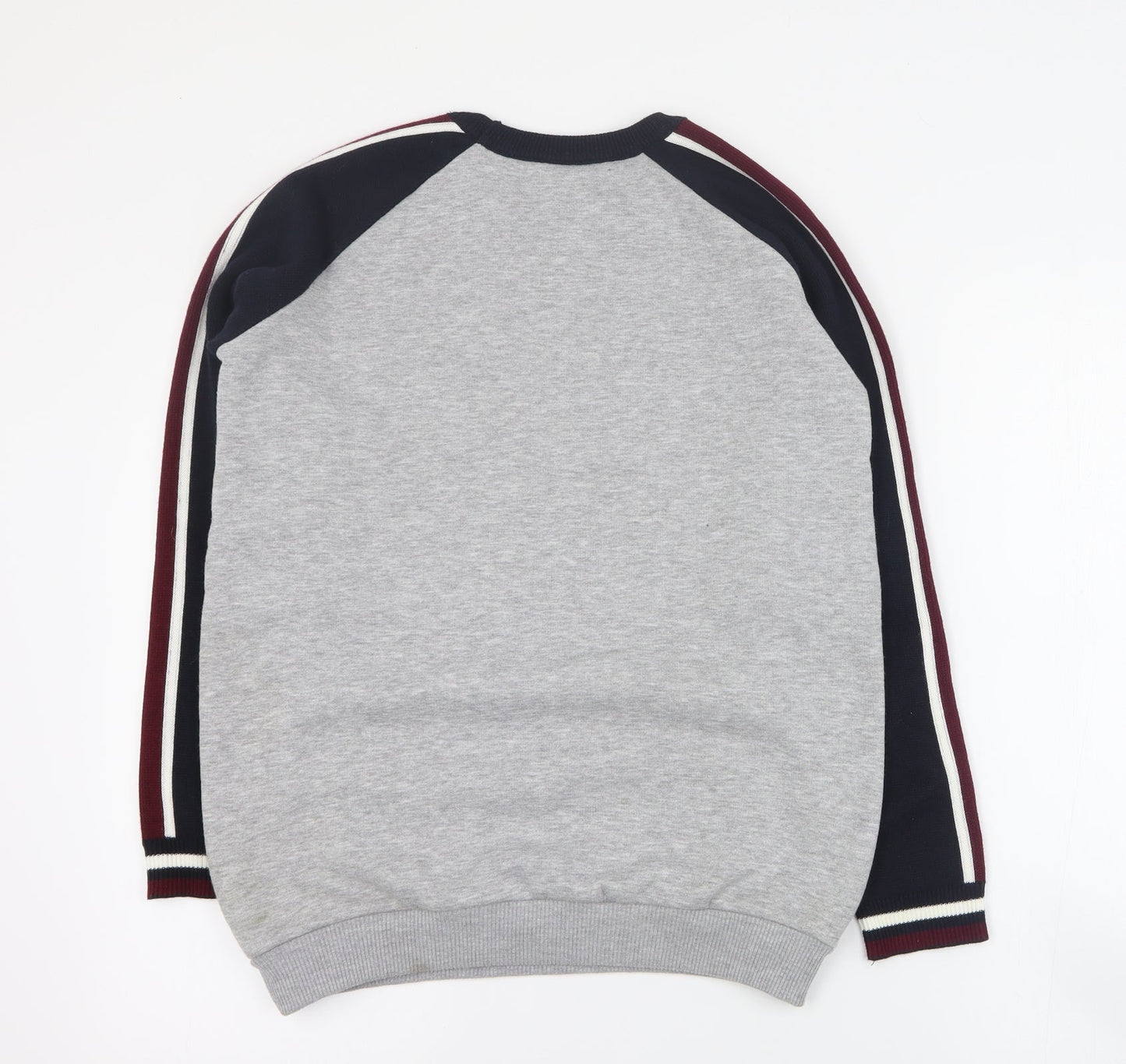 Marks and Spencer Girls Grey  Cotton Pullover Sweatshirt Size 13-14 Years  Pullover