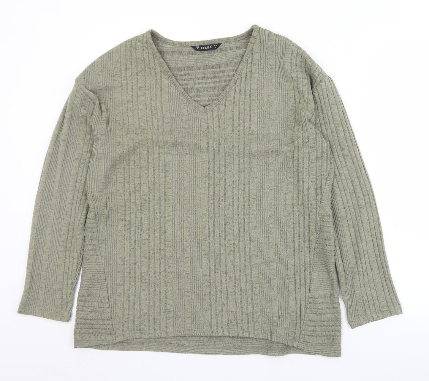 Womens UK Size M Dunnes Stores Green Pullover Jumper