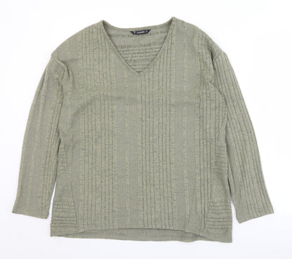 Womens UK Size M Dunnes Stores Green Pullover Jumper