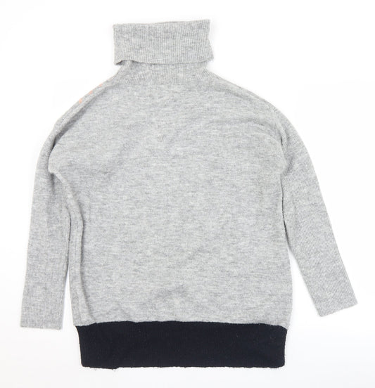 Womens UK Size S River Island Grey Pullover Jumper