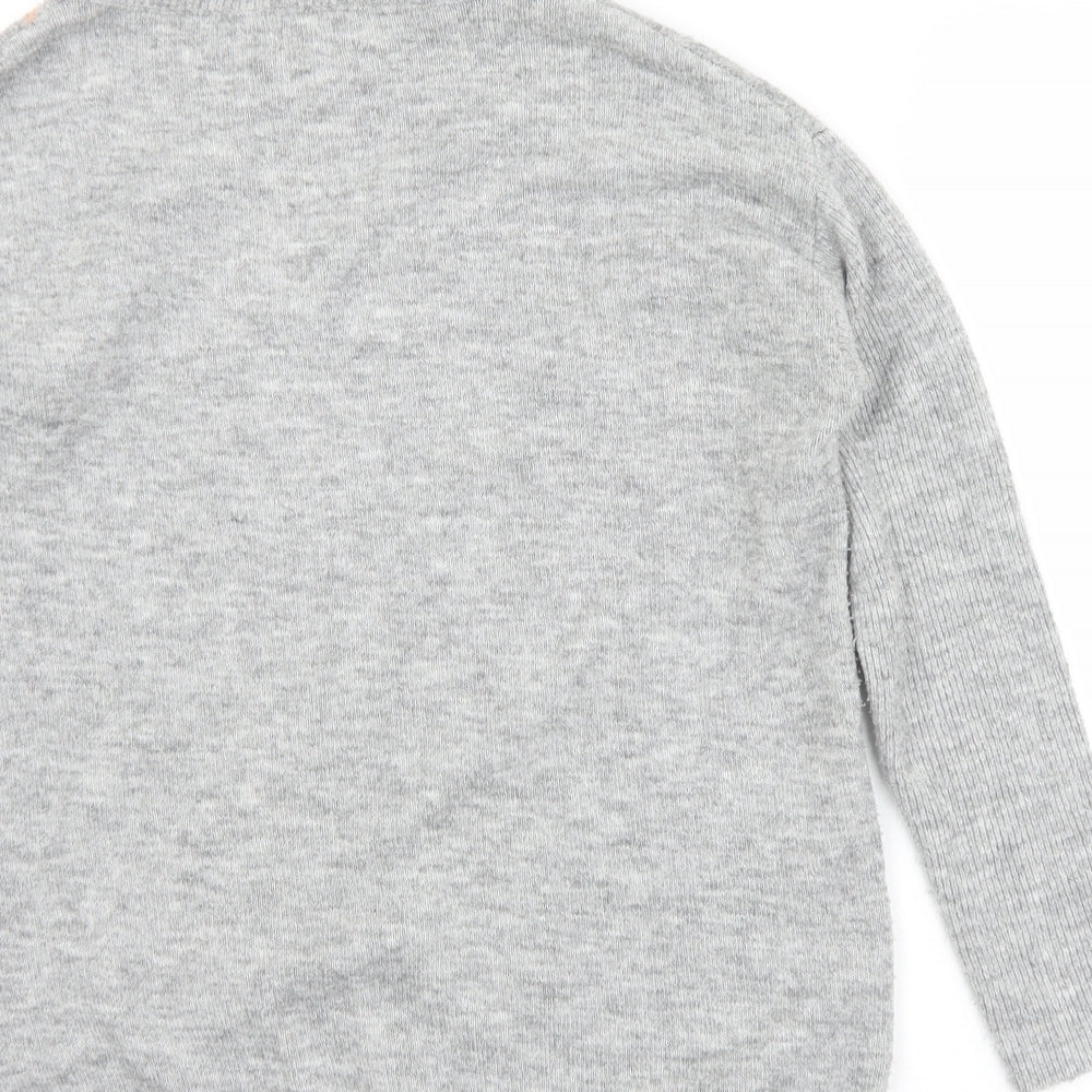 Womens UK Size S River Island Grey Pullover Jumper