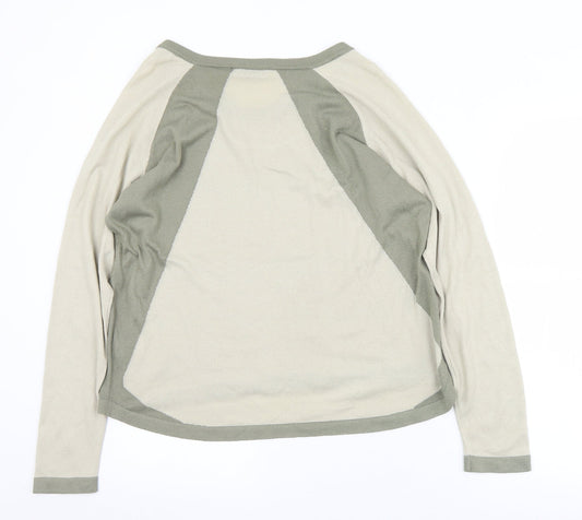 Womens UK Size L Fransa Beige Pullover Jumper
