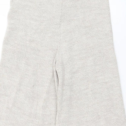 Womens UK Size S Preworn Regular Fit Cropped Beige Trousers