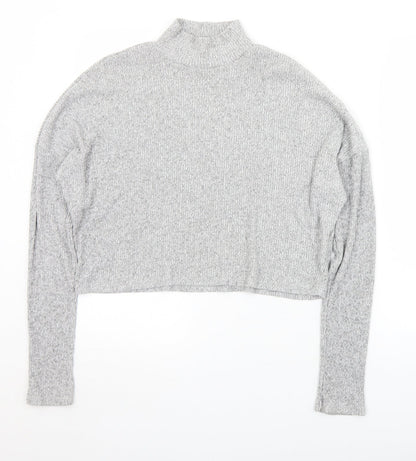 Womens UK Size 10 Topshop Grey Pullover Jumper