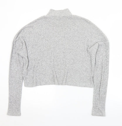 Womens UK Size 10 Topshop Grey Pullover Jumper