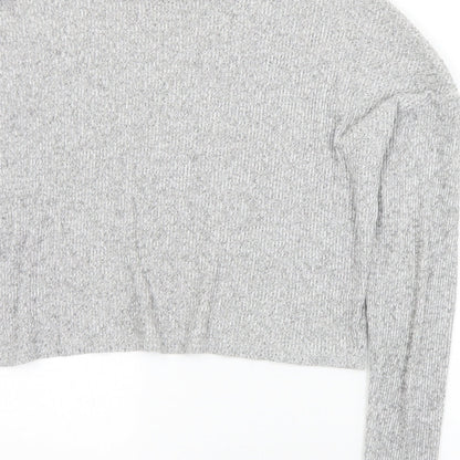 Womens UK Size 10 Topshop Grey Pullover Jumper