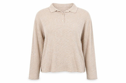 ASOS Womens Beige Collared  Viscose Pullover Jumper Size 8