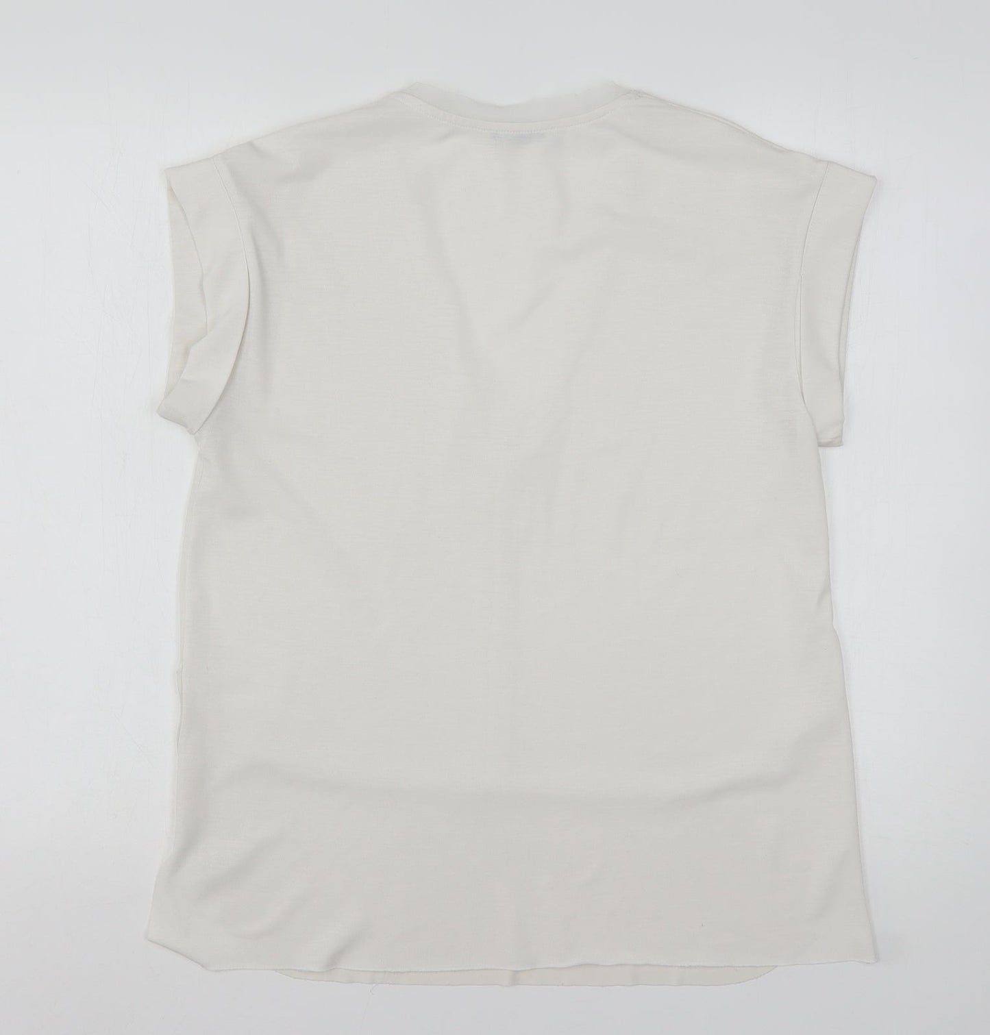 Womens UK Size S Zara White Basic Blouse