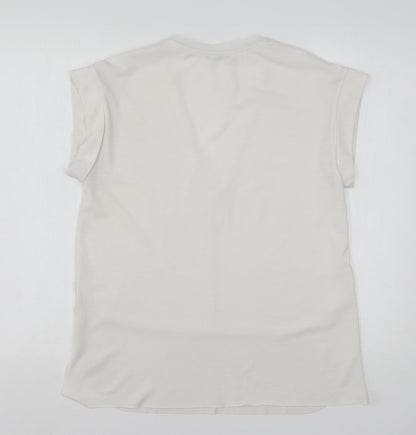 Womens UK Size S Zara White Basic Blouse