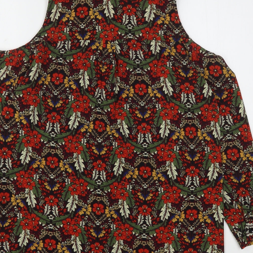 Glamorous Womens Multicoloured Floral Polyester Basic Button-Up Size 6 Collared
