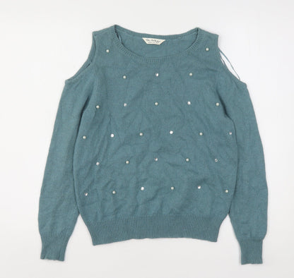 Womens UK Size 8 Miss Selfridge Green Pullover Jumper