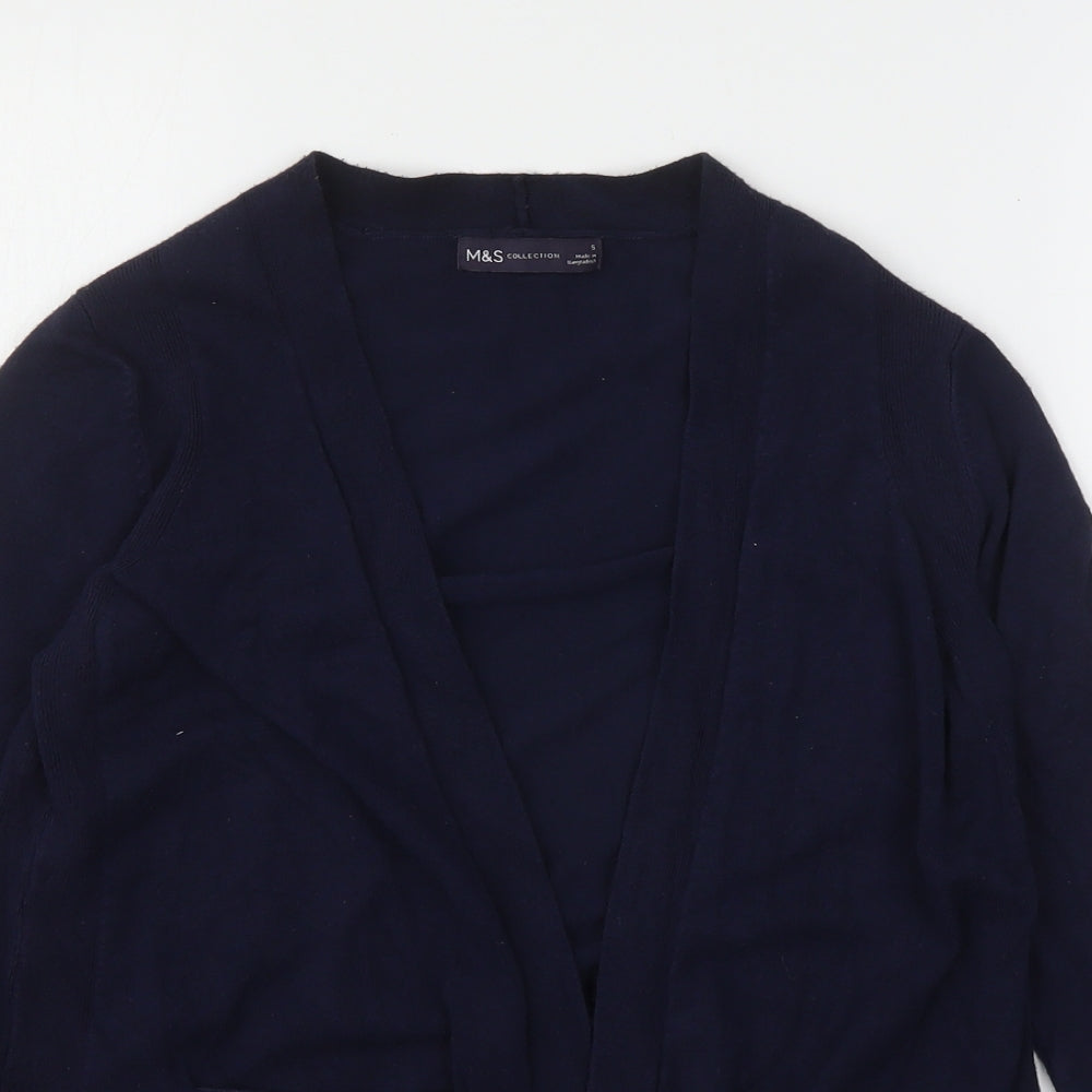 Womens UK Size S Marks and Spencer Blue Cardigan Jumper