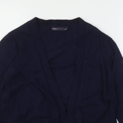 Womens UK Size S Marks and Spencer Blue Cardigan Jumper
